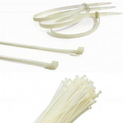 Abraçadeira De Nylon 100 Uni Cinta Plastica Enforca 140mm X 3.5mm Gato Branco
