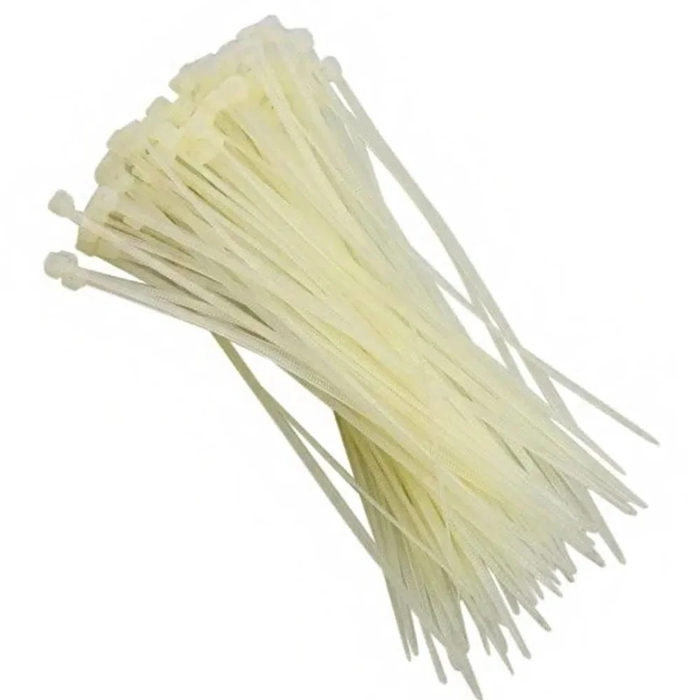 Imagem 5 de 5 do produto Abraçadeira De Nylon 100 Uni Cinta Plastica Enforca 140mm X 3.5mm Gato Branco