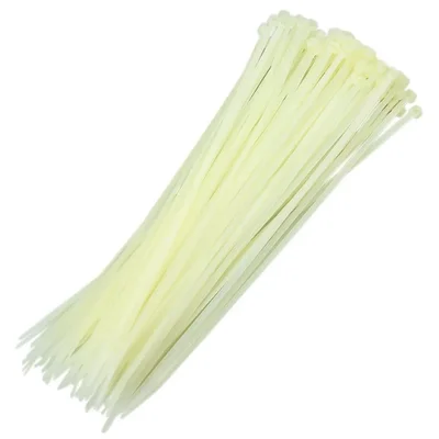 Abraçadeira De Nylon Branco 50 Uni Enforca Gato Cinta Plastica 380mm X 4.8mm.