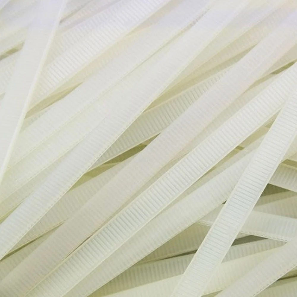 Imagem 2 de 5 do produto Abraçadeira De Nylon Branco 50 Uni Enforca Gato Cinta Plastica 380mm X 4.8mm.