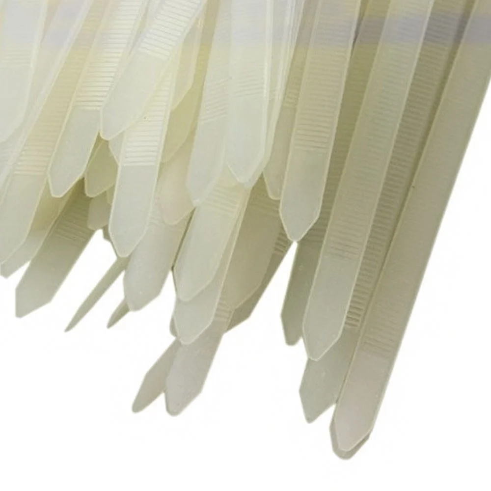 Imagem 3 de 5 do produto Abraçadeira De Nylon Branco 50 Uni Enforca Gato Cinta Plastica 380mm X 4.8mm.