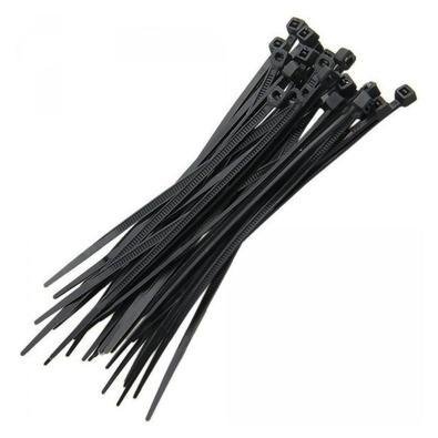Abraçadeira De Nylon Preto 50 Uni Enforca  Cinta Plastica Gato 380mm X 4.8mm