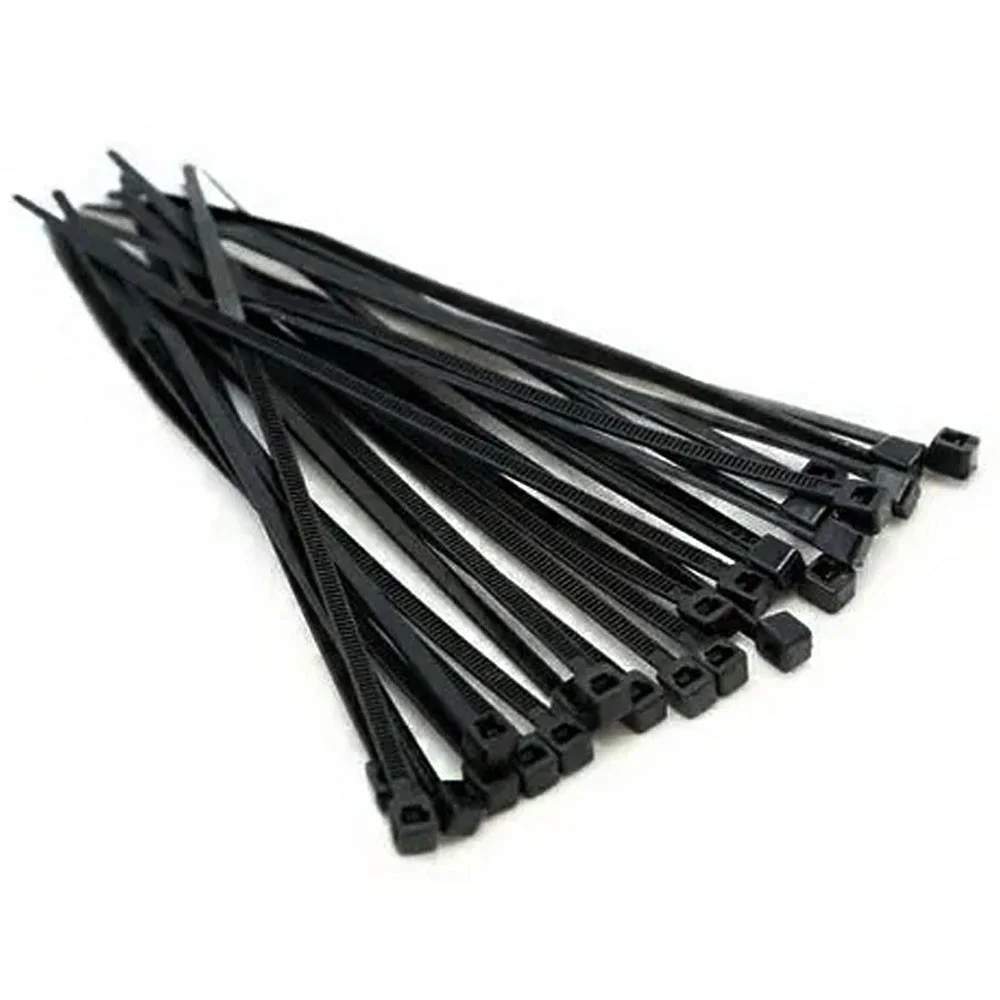 Imagem 2 de 5 do produto Abraçadeira De Nylon Preto 50 Uni Enforca Cinta Plastica Gato 380mm X 4.8mm