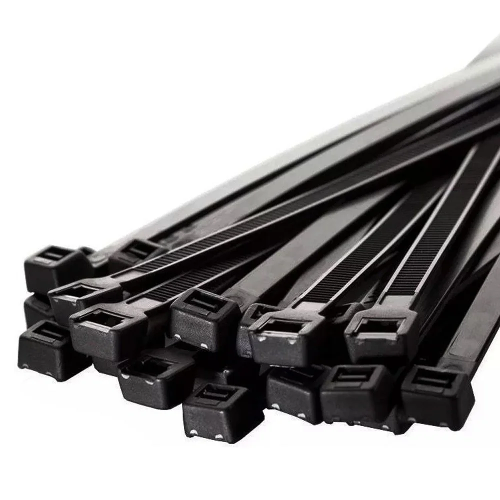 Imagem 5 de 5 do produto Abraçadeira De Nylon Preto 50 Uni Enforca Cinta Plastica Gato 380mm X 4.8mm