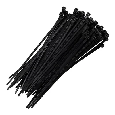 Abraçadeira De Nylon Preto 50 Uni Enforca Gato Cinta Plastica 380mm X 4.8mm.