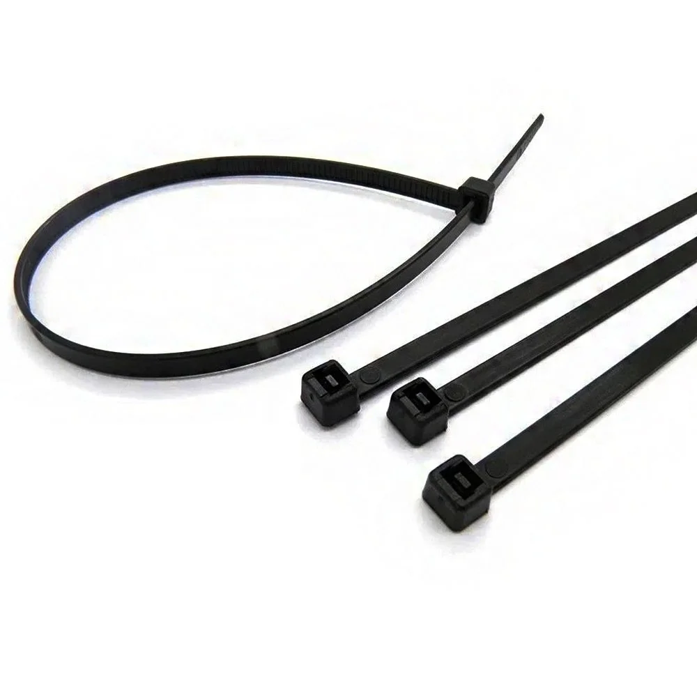 Imagem 4 de 5 do produto Abraçadeira De Nylon Preto 50 Uni Enforca Gato Cinta Plastica 380mm X 4.8mm.