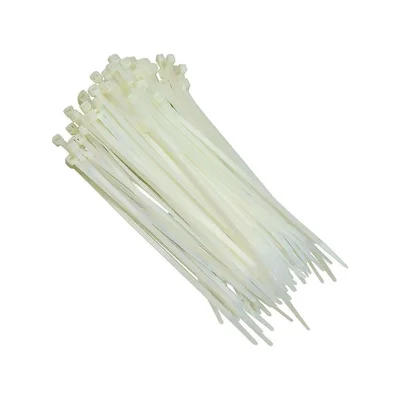 Abraçadeira De Nylon 100 Uni Enforca Gato Cinta Plastica Branco 140mm X 3.5mm.