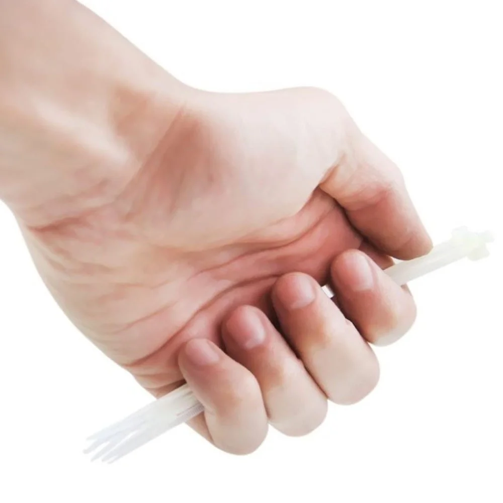 Imagem 4 de 5 do produto Abraçadeira De Nylon 100 Uni Enforca Gato Cinta Plastica Branco 140mm X 3.5mm.