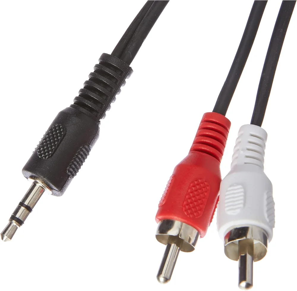 Imagem 2 de 2 do produto Cabo Auxiliar P2 Femea X 2 Rca Macho 1.50 Metros