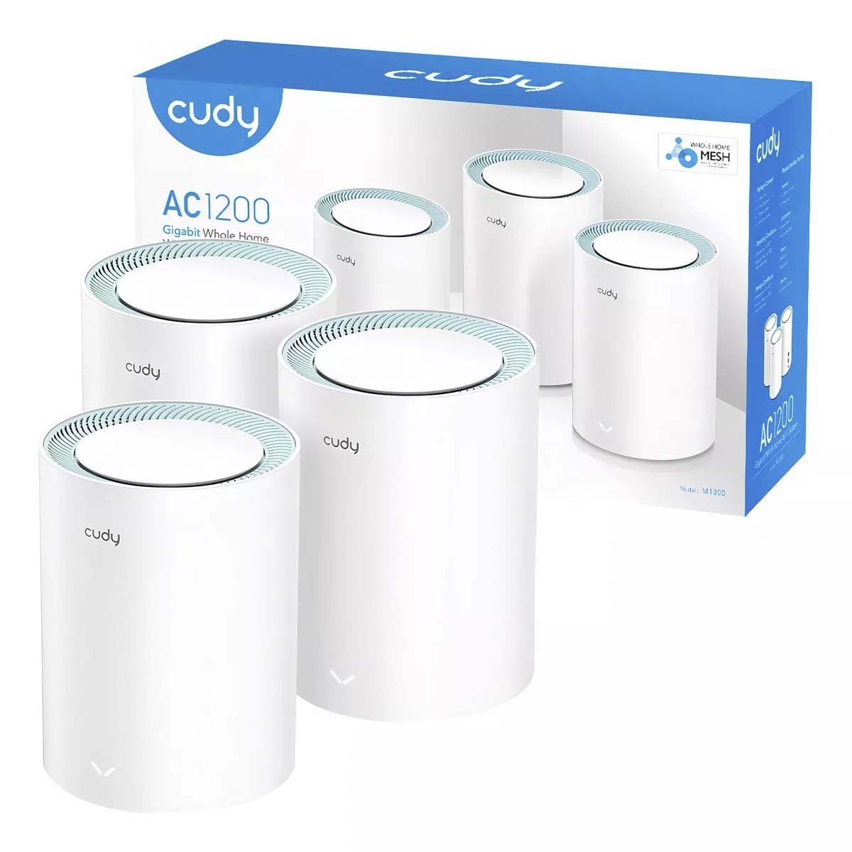 Kit 3 Roteador Mesh Cudy Ac1200 Modelo M1300 3.0 Gigabit