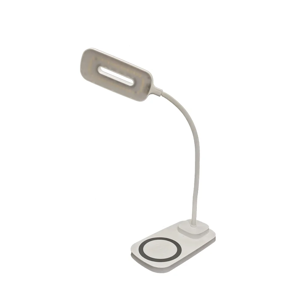 Imagem 5 de 5 do produto Luminaria De Mesa LED Carregamento Sem Fio Induçao Celular Articulavel 3 Cores Touch