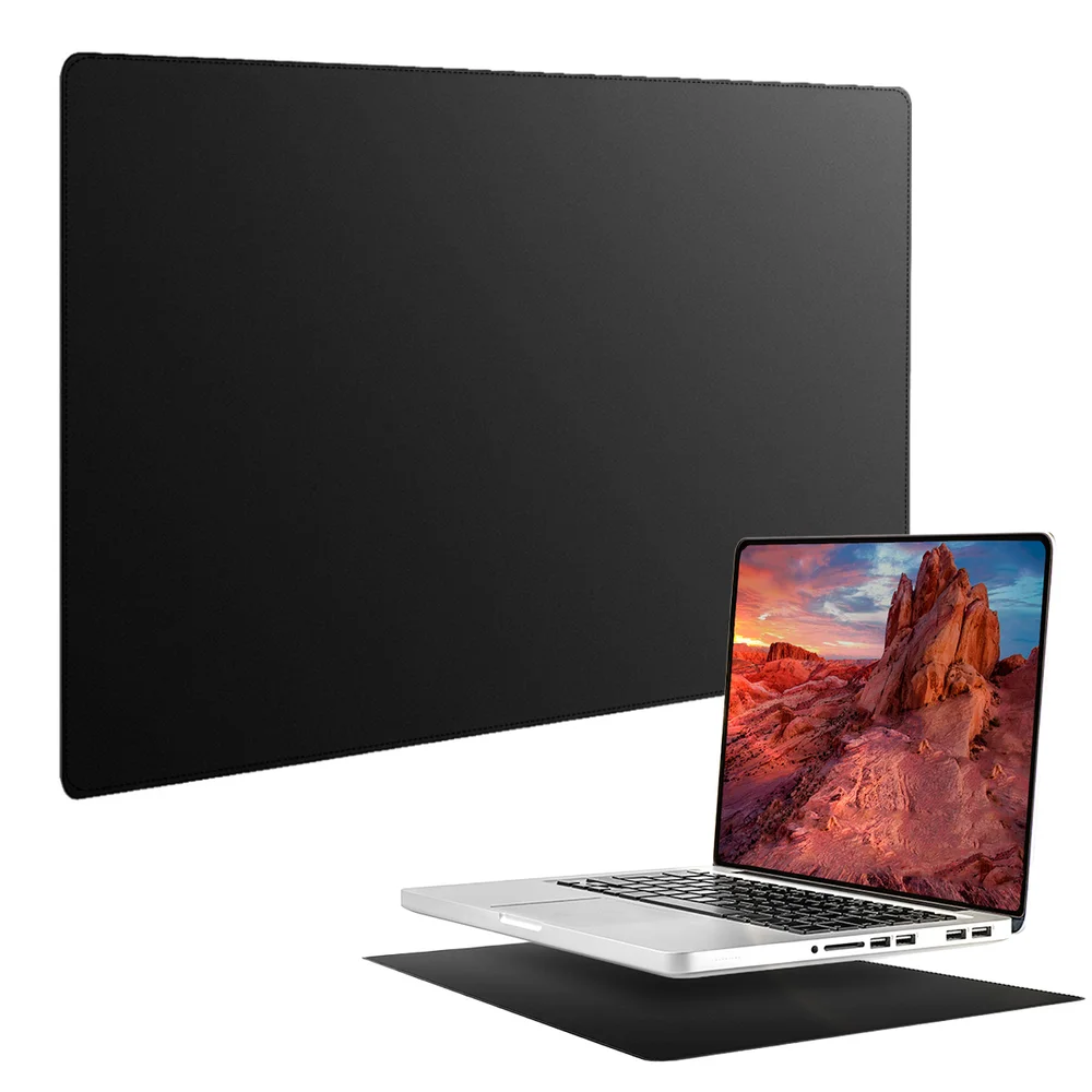 Mouse Pad Notebook Pequeno Sintético Antiderrapante Setup De Trabalho Escritório Cor Chumbo Mouse Pad Notebook Pequeno Sintético Antiderrapante Setup De Trabalho Escritório Cor Chumbo