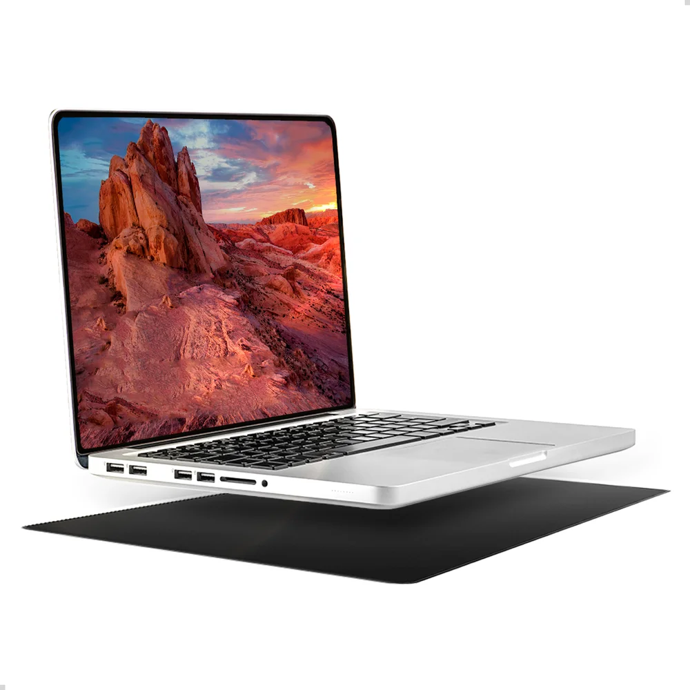 Mouse Pad Notebook Pequeno Sintético Antiderrapante Setup De Trabalho Escritório Cor Chumbo Mouse Pad Notebook Pequeno Sintético Antiderrapante Setup De Trabalho Escritório Cor Chumbo
