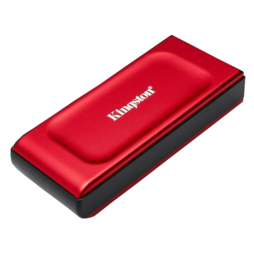 Imagem 3 de 5 do produto SSD Externo Kingston Xs1000, 1TB, Usb 3.2 Gen 2 - Vermelho - Sxs1000r/1000g.