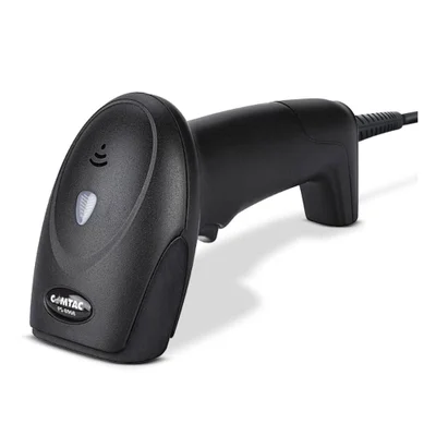 Leitor De Código De Barras E Qr Code - Comtac Ps8968 - Usb - Laser - 1d/2d - Preto
