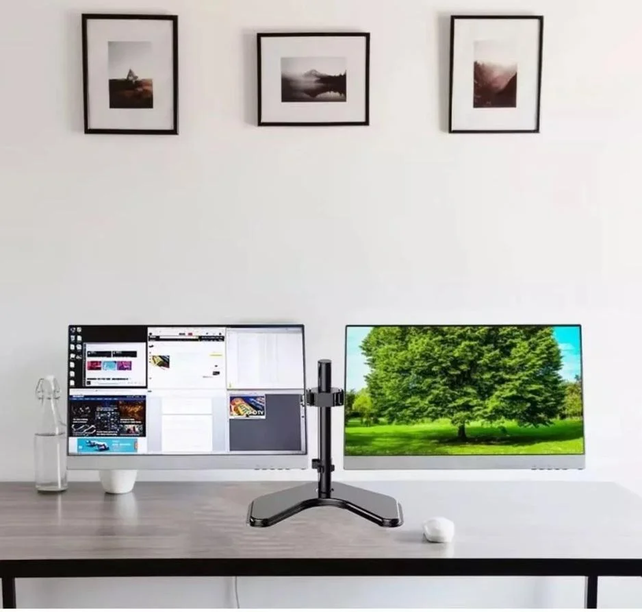 Imagem 2 de 5 do produto Suporte Articulado Para 2 Monitores 10 A 27 " Uso Em Mesa Bmg-31.