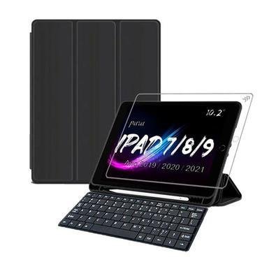 Capa Teclado Para Tablet Ipad 9 Comp Pencil Pelicula