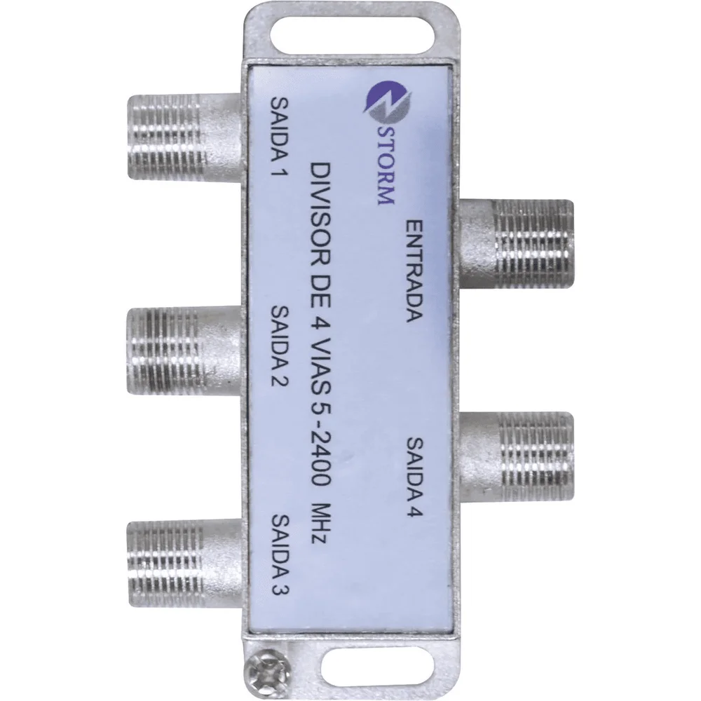 Imagem 3 de 3 do produto Divisor Satelite 1/4 5-2400 Mhz