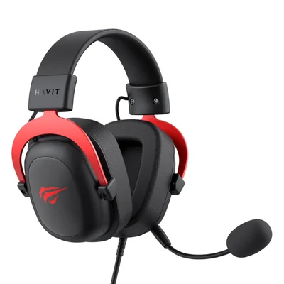 Headset Gamer Havit Hv-h2002d 20khz ‎com Fio Preto E Vermelho - Hv-h2002d.