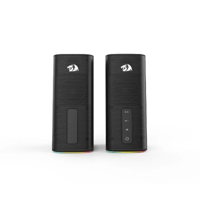 Imagem 3 de 5 do produto Caixa De Som Gamer Redragon Connie Gs814 Iluminação RGB Som Estéreo Usb P2 3.5mm Preto Gs814