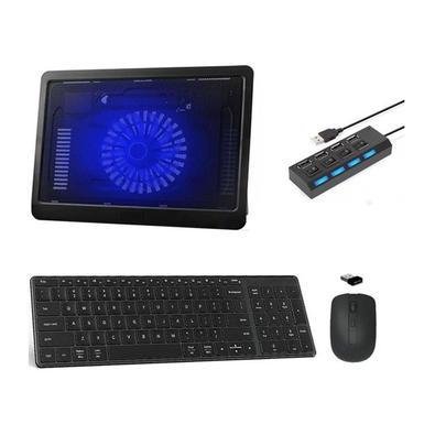 Teclado, Mou, Suporte Cooler Hub 4 P/notebook Gigabyte Preto