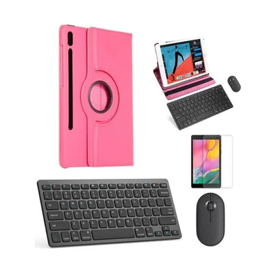 Capa 360 Rosa Tecl/mou/p Preto P/galaxy Tab S7 Fe T735 12,4