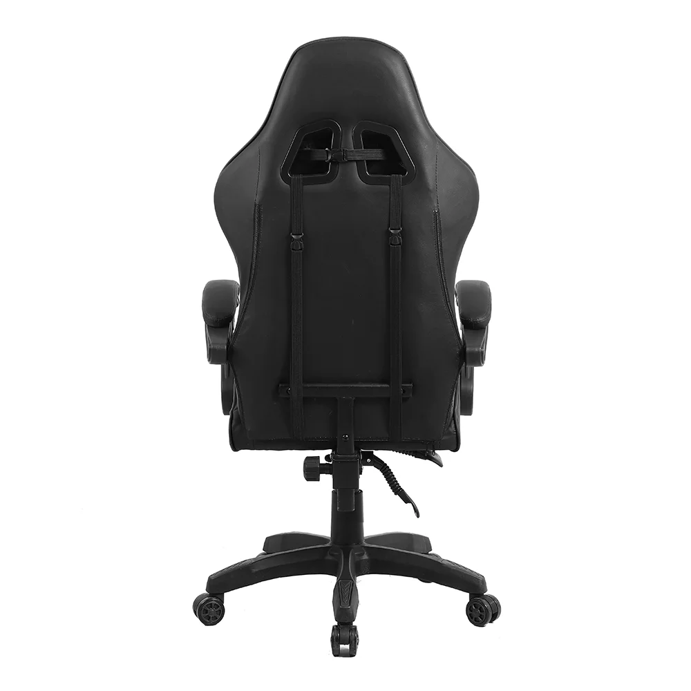 Cadeira Gamer Level, Reclinável, Suporta Até 100kg, Ergonômica, Com Ajuste De Altura, Apoios Lombar E Cervical, Preta - Lv-c01dn