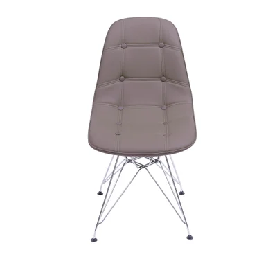 Cadeira Dkr Botonê Fendi Com Base Cromada - Or Design