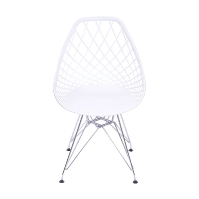 Cadeira Kaila Branca Base Rodízio - Or Design