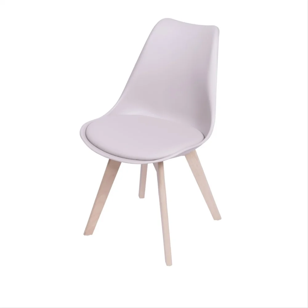 Imagem 4 de 5 do produto Cadeira Eames Saarinen Assento Fendi Madeira