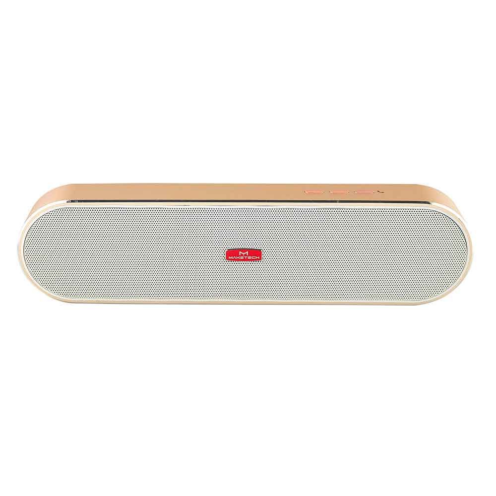 Caixa De Som Bluetooth E Carregador PortÁTil 5w Dourado Maketech Bts15b