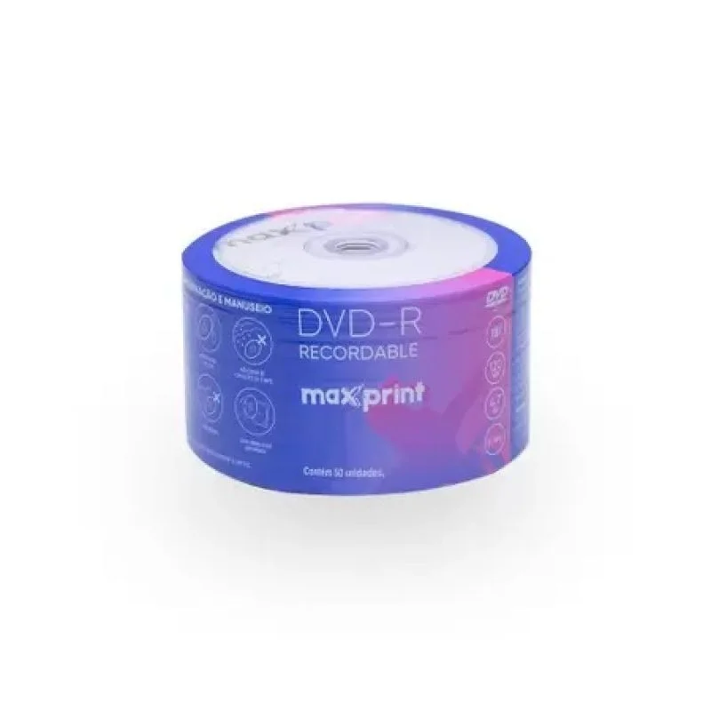 Imagem 2 de 3 do produto Cd-r Gravável Recordable 700mb 80min 1x-52x 50 Un Maxprint