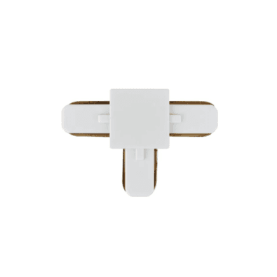 Conector Emenda Pix Tipo T Para Trilho Eletrificado Bivolt Branco