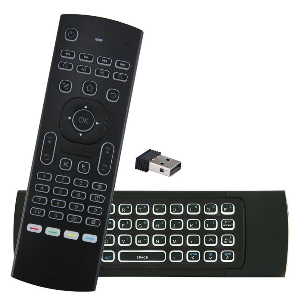 Controle Remoto Universal Air Mouse Mini Teclado Bluetooth LED