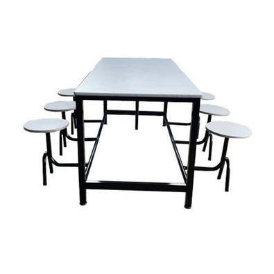 Mesa Para Refeitório Para 06 Lugares Linha Romana Cinza