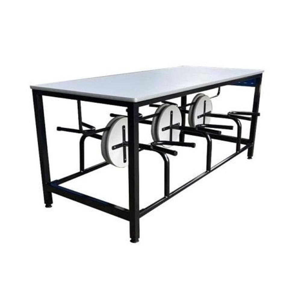 Imagem 2 de 2 do produto Mesa Para Refeitório Para 06 Lugares Linha Romana Cinza