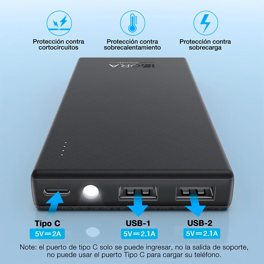 Carregador Portátil 1hora Powerbank Pd20w 10000mah Preto. Carregador Portátil 1hora Powerbank Pd20w 10000mah Preto.