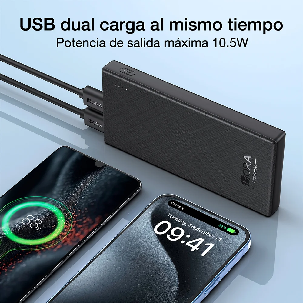 Carregador Portátil 1hora Powerbank Pd20w 10000mah Preto. Carregador Portátil 1hora Powerbank Pd20w 10000mah Preto.