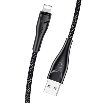 Cabo Usb Usams Usb A Pra Lightning Máx. 2a 1 Metro Preto.
