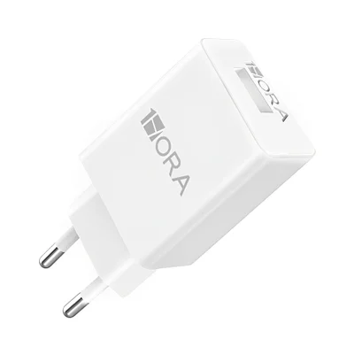 Carregador Parede 1hora Porta Entrada Usb Tipo A Branco.