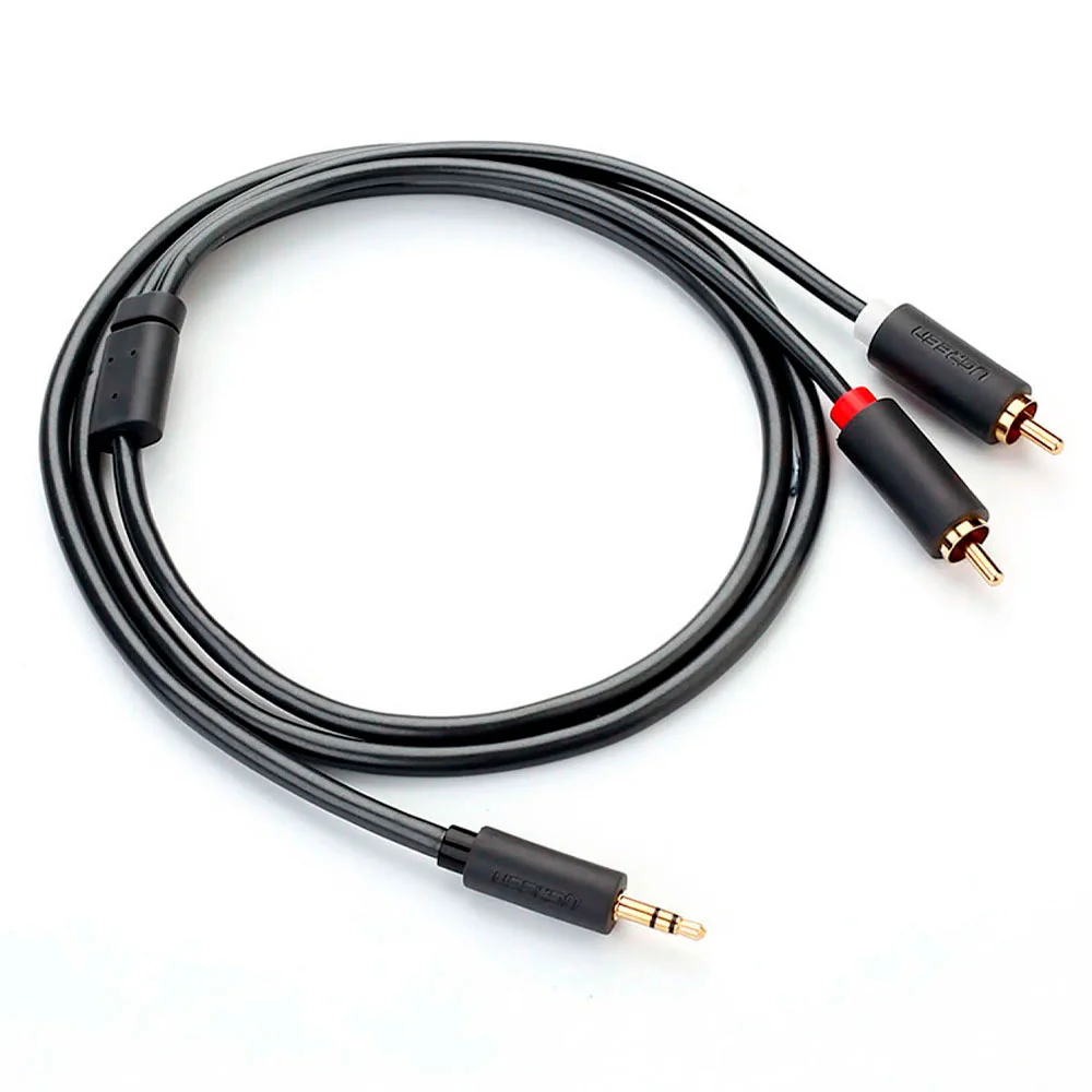Imagem 4 de 5 do produto Cabo De Áudio Ugreen 3.5mm Para 2rca Macho 1 Metro Preto