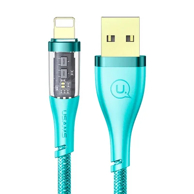 Cabo Usb Usams 3 Em 1 Usb A/c/micro/ios 2.4a 1.2m Verde.
