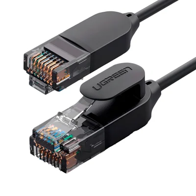 Cabo De Rede Rj45 Ugreen Cat6a Utp Macho 1 Metro Preto.