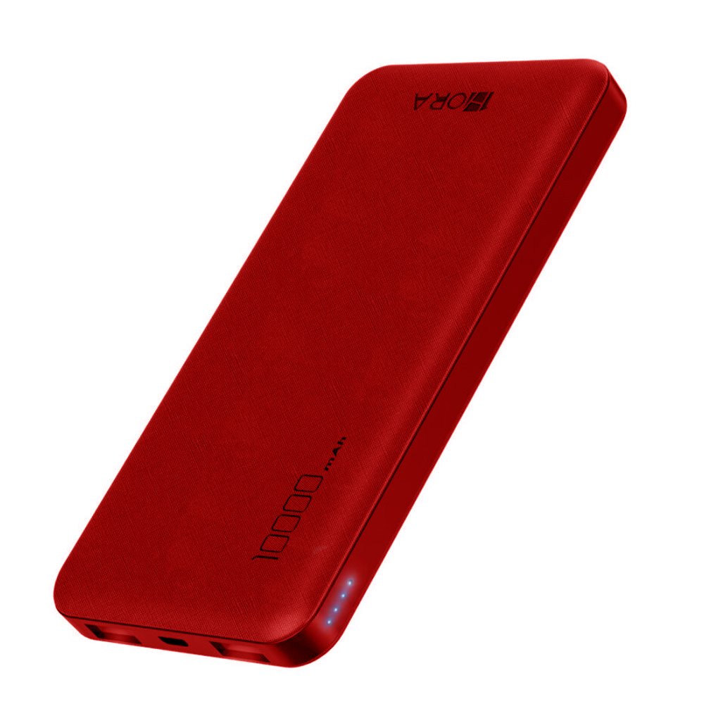 Bateria Portátil 1hora Power Bank 10000mah Vermelha