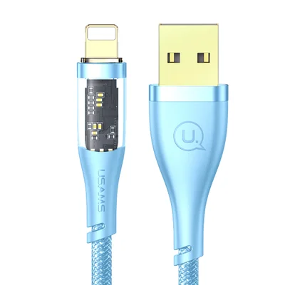 Cabo Usb Usams Usb A Pra Lightning Máx. 2.4a 1.2 M Azul.
