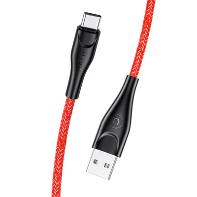 Cabo Usb Usams Usb A Para Usb C Max. 2a 1 Metro Vermelho.