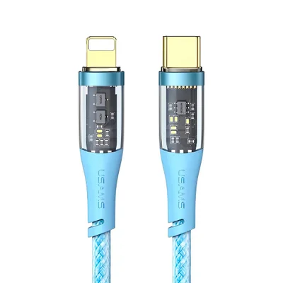 Cabo Usb Usams Usb C Pra Lightning Pd 20w 1.2 Metro Azul.