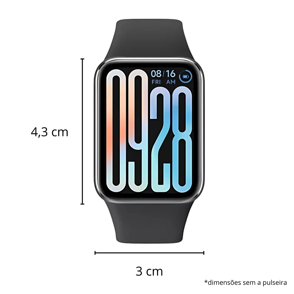 Imagem 2 de 5 do produto Smartwatch Xiaomi Smart Band 9 Pro Preto Tela AmoLED De 1,74” 350mah Bluetooth 5.4