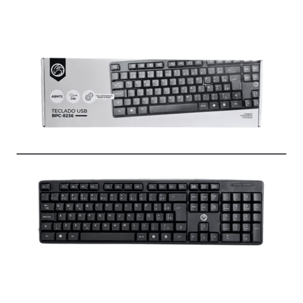 Imagem 3 de 3 do produto Teclado Multimídia Bpc-8236