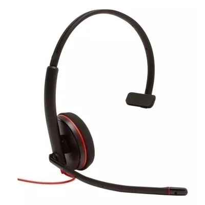 Headset Hp Com Microfone Usb Poly Blackwire C3210 8x214aa Preto
